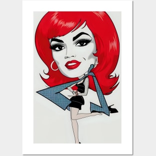 Funny Redhead pop art Posters and Art